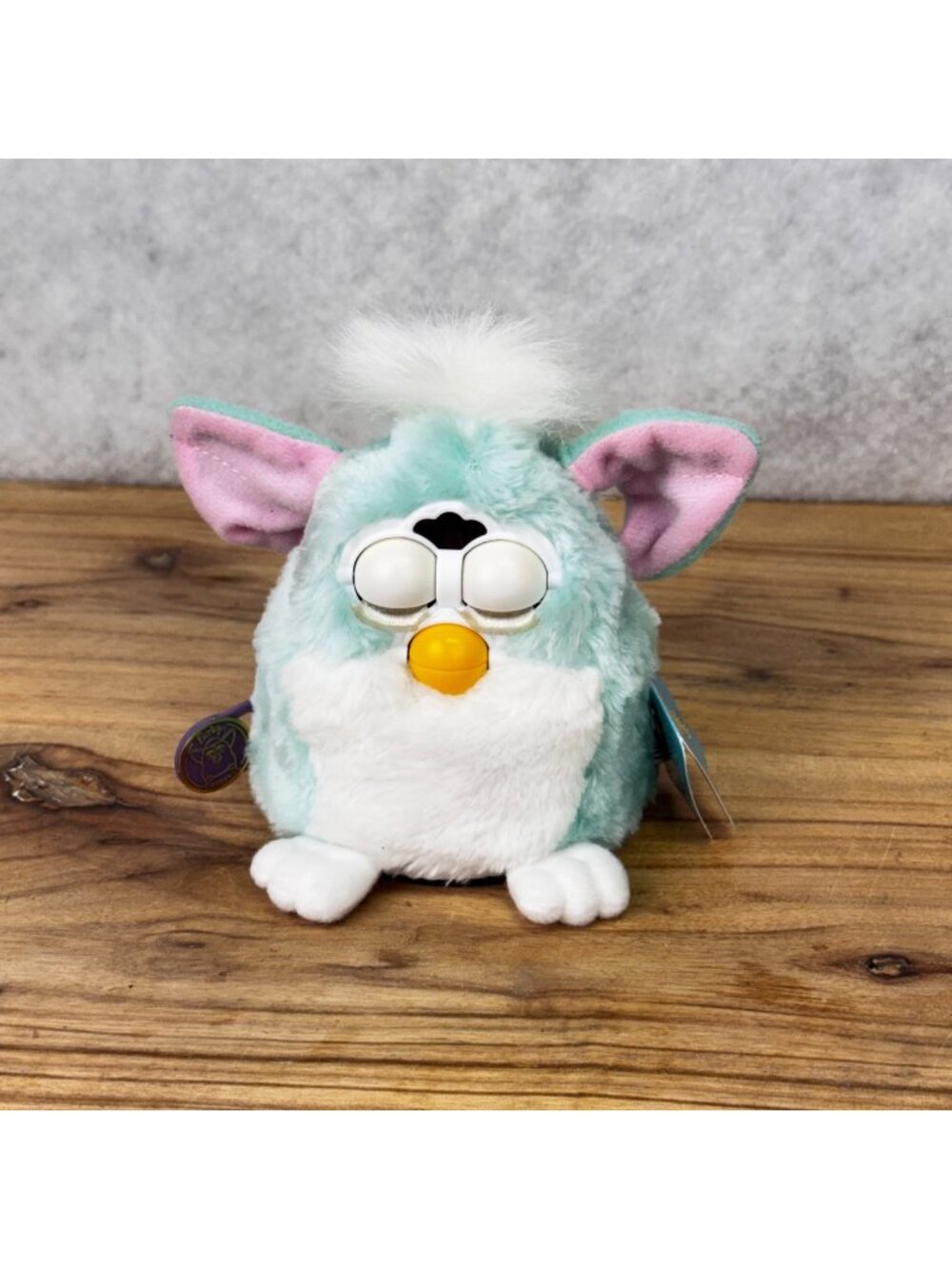 Vintage 1999 Mint Green Baby Furby Tiger Electronics Furby Babies NWT Works